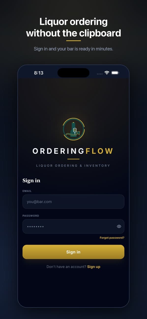 OrderingFlow screenshot 1