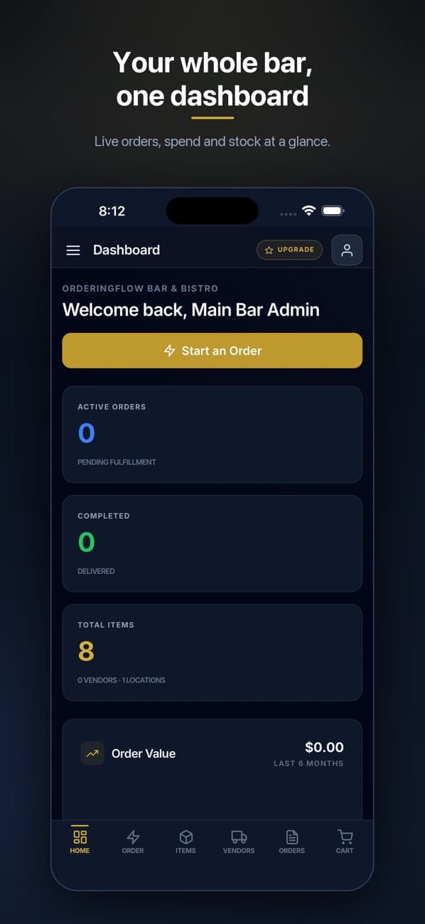 OrderingFlow screenshot 2