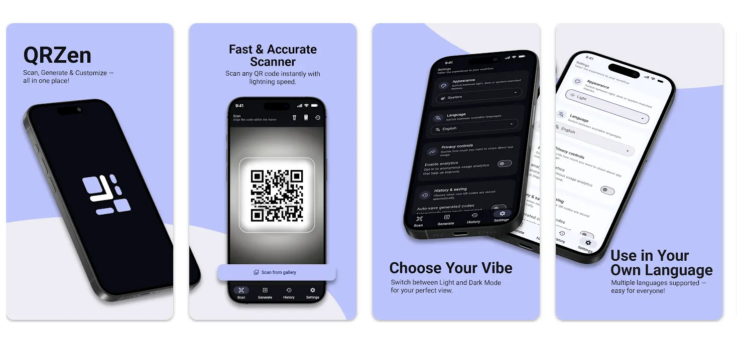 QR Zen - Private QR Scanner
